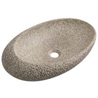 Lavamanos Forma Ovalada Cerámica 56.5x13.5x36.5 cm Piedra
