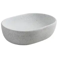 SENSI DACQUA - Lavamanos Forma Ovalada Cerámica 46x13x33.2 cm Blanco