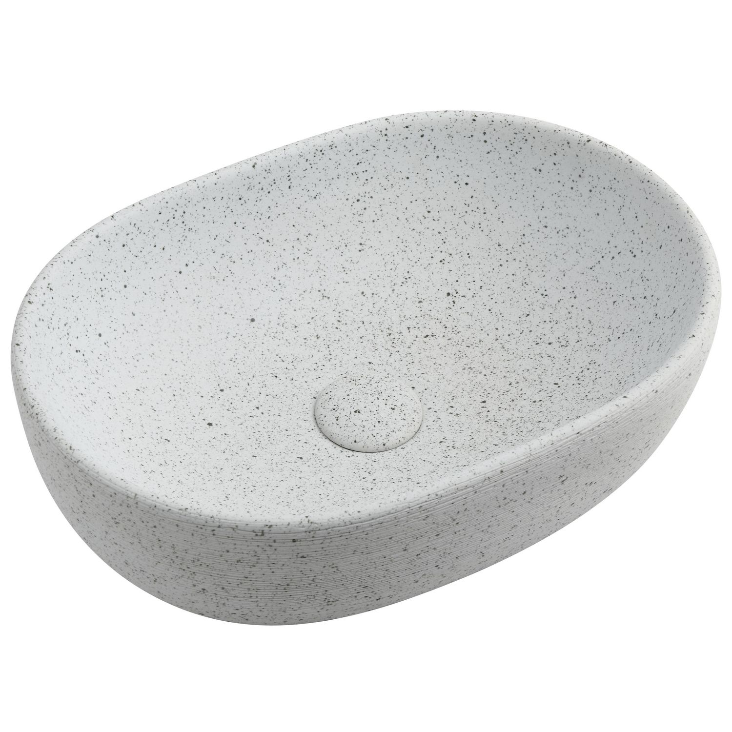 SENSI DACQUA Lavamanos Forma Ovalada Cerámica 46x13x33.2 cm Blanco