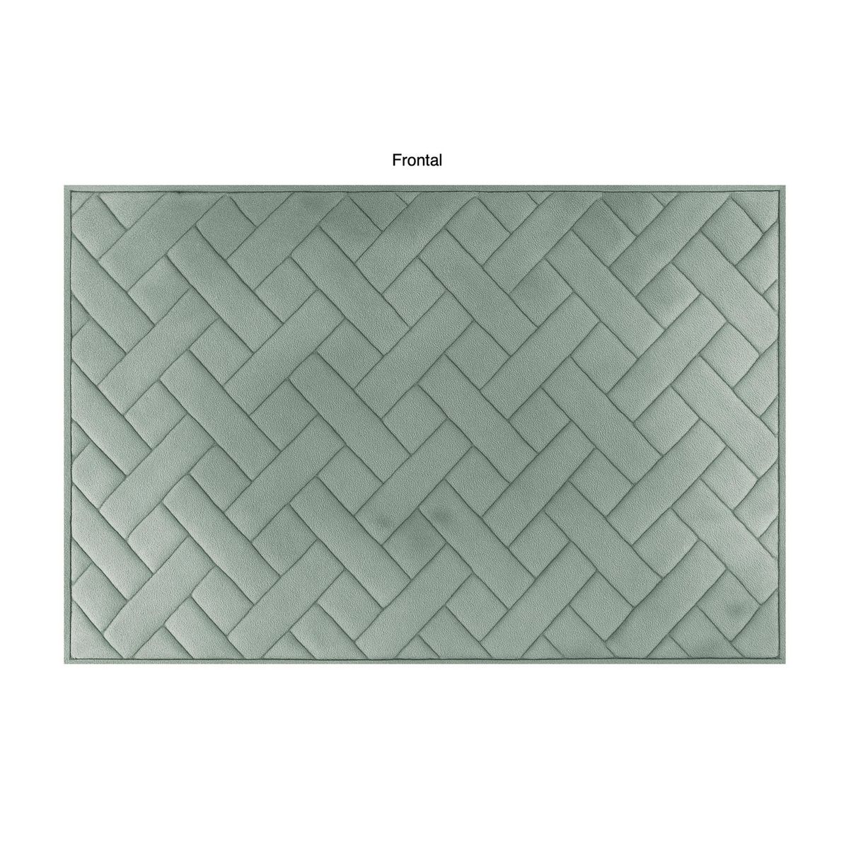 JUST HOME COLLECTION - Set 2 Piso Alfombra Baño 40x60 cm Pistacho