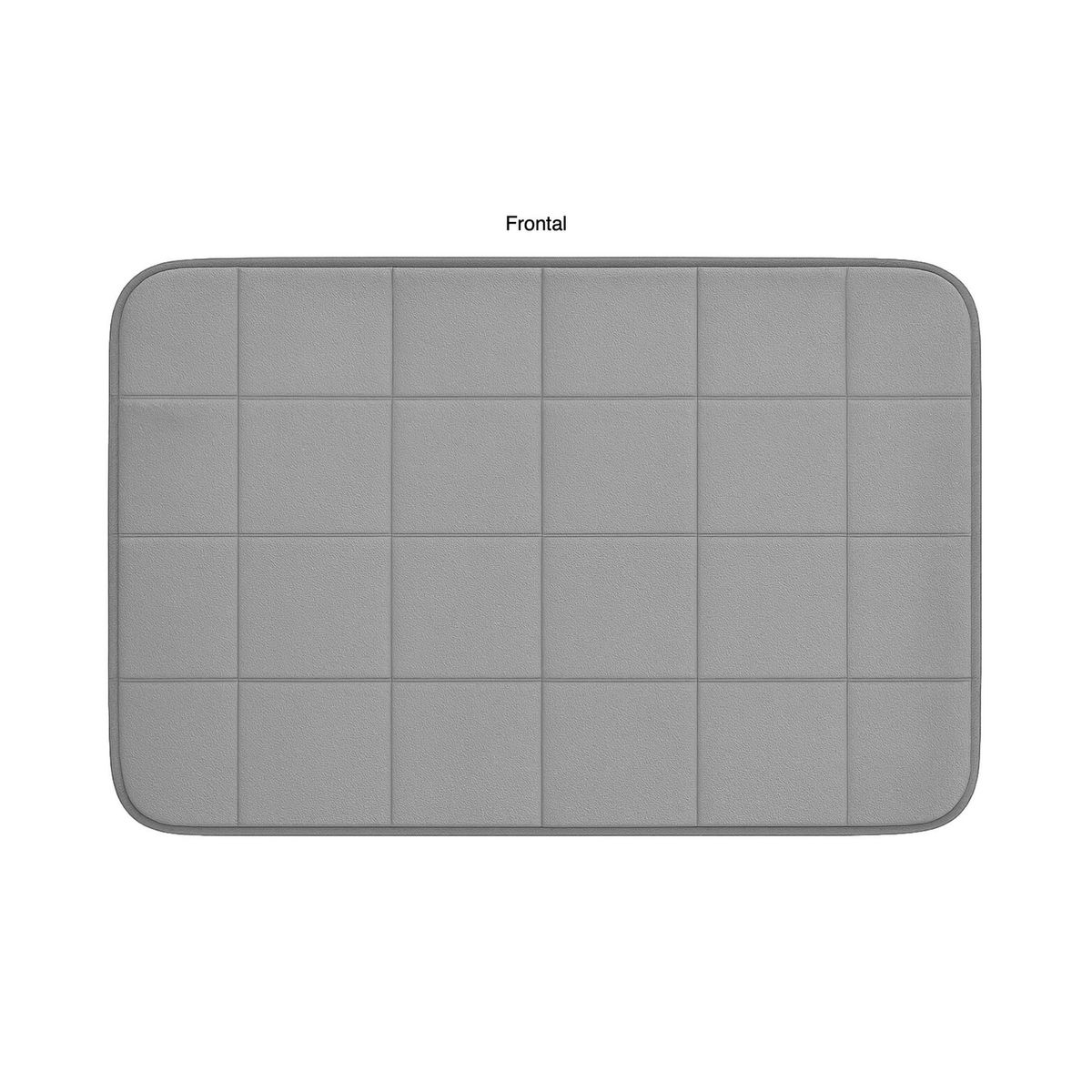 JUST HOME COLLECTION - Set 2 Piso Alfombra Baño 40x60 cm Gris