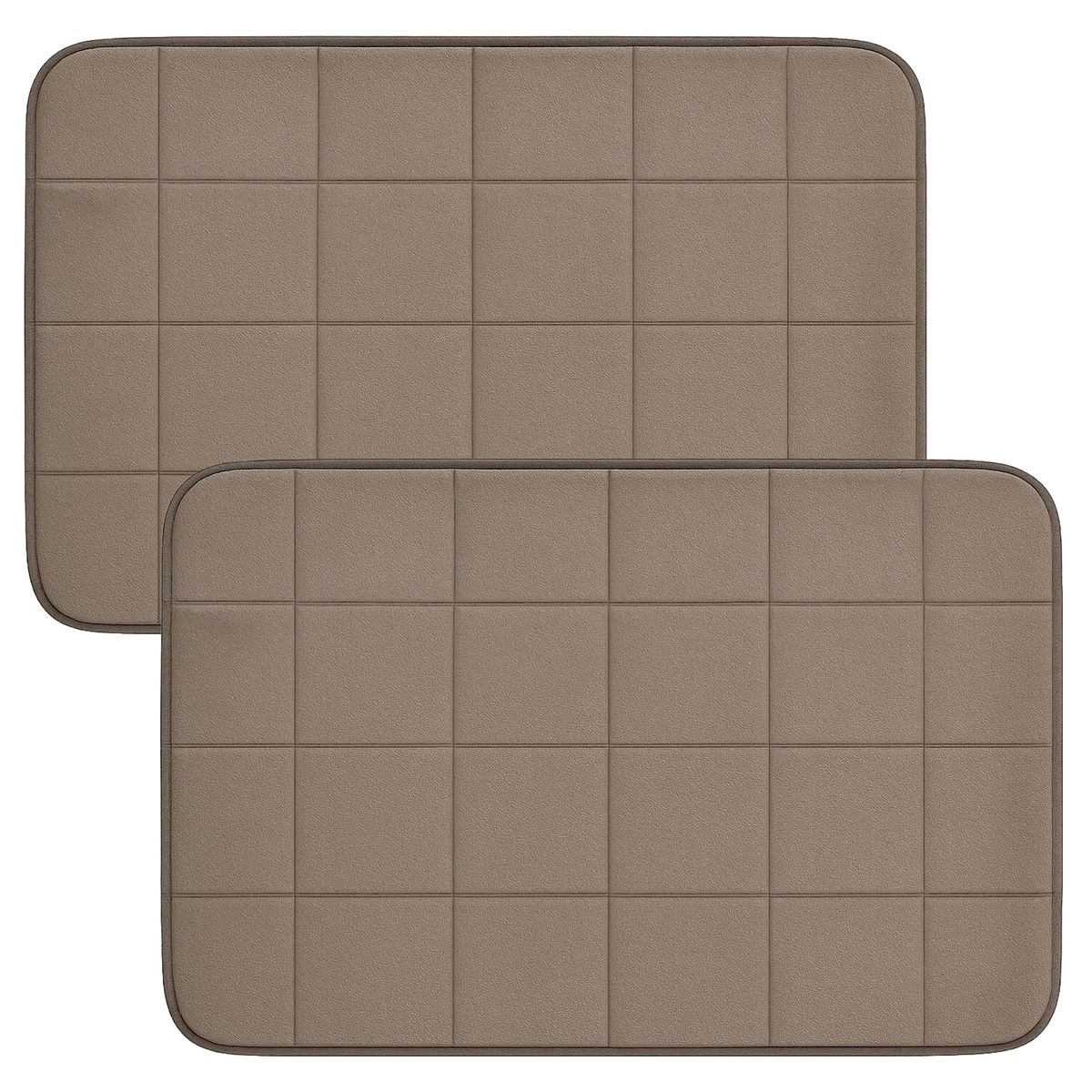 JUST HOME COLLECTION - Set 2 Piso Alfombra Baño 40x60 cm Arena