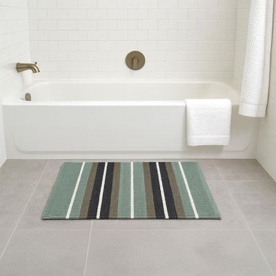 Imagen 2 del producto Limpiapies Bano Stripe 40X60 Vde