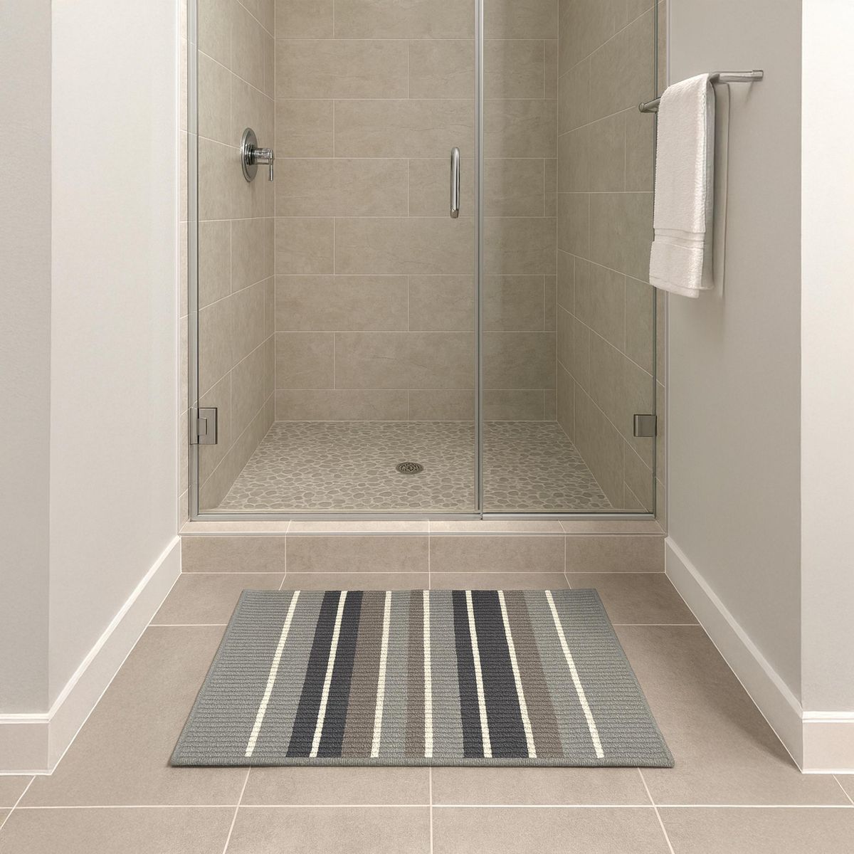 JUST HOME COLLECTION - Limpiapies Bano Stripe 40X60 Gr