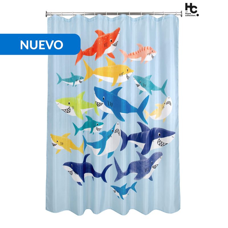 JUST HOME COLLECTION - Cortina De baño 178x180 cm Multicolor