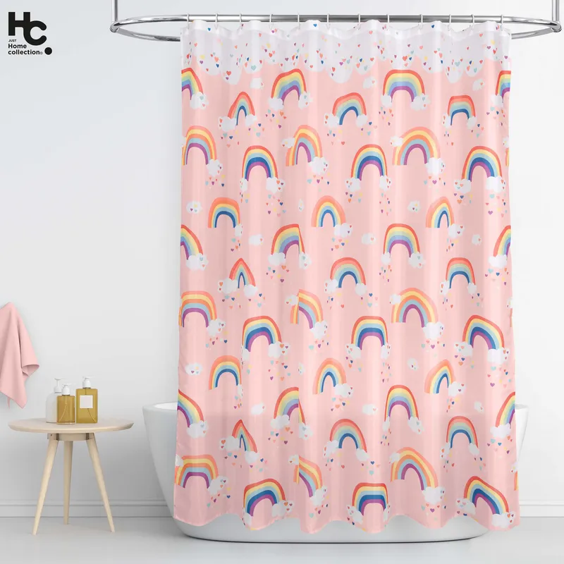 JUST HOME COLLECTION - Cortina De baño 178x180 cm Multicolor