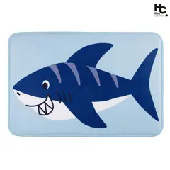 JUST HOME COLLECTION - Limpiapies Sharks 40x60 cm Poliéster Multicolor