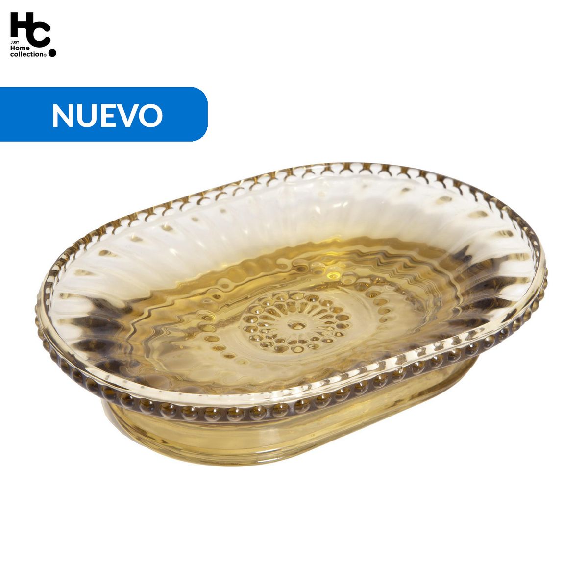 JUST HOME COLLECTION - Jabonera Floral Dorado