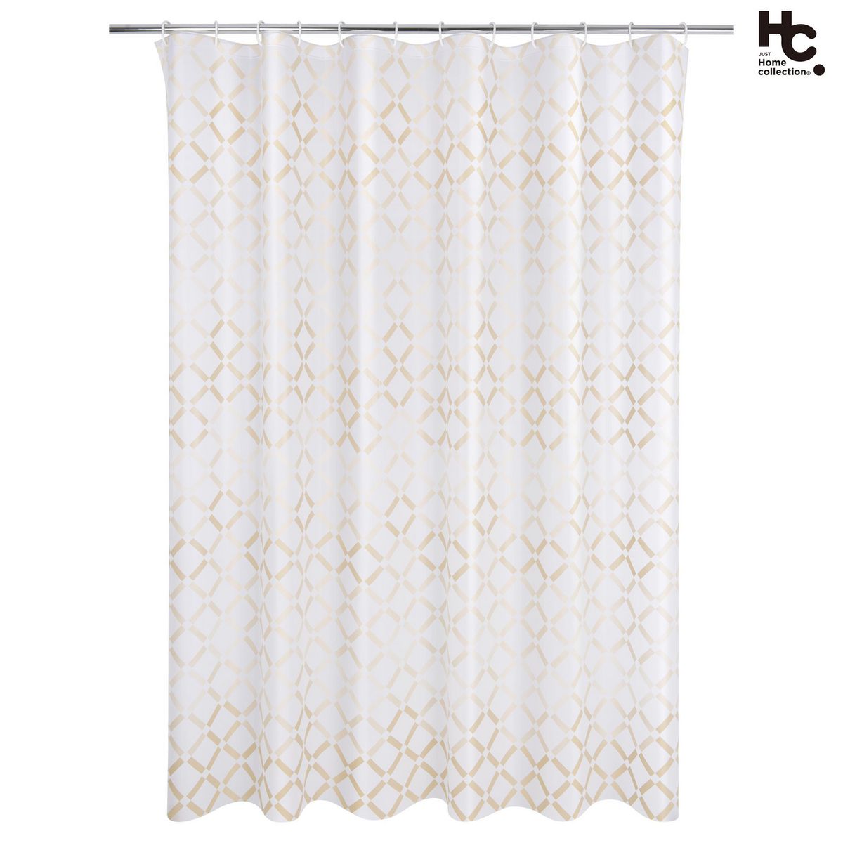JUST HOME COLLECTION - Cortina De baño 178x180 cm Beige