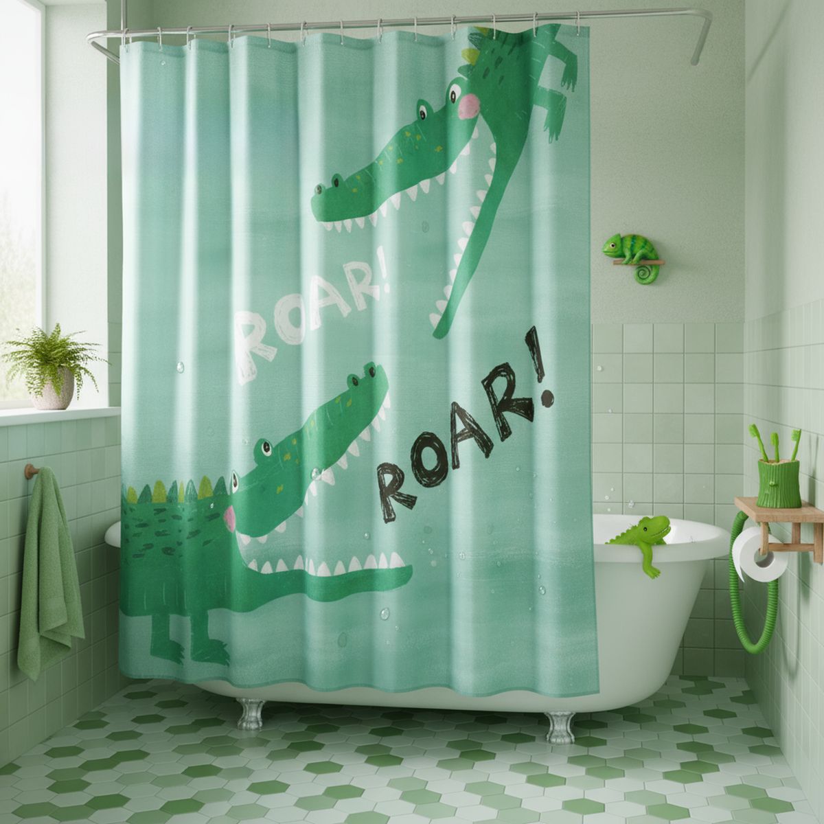 JUST HOME COLLECTION - Cortina De baño 178x180 cm Multicolor