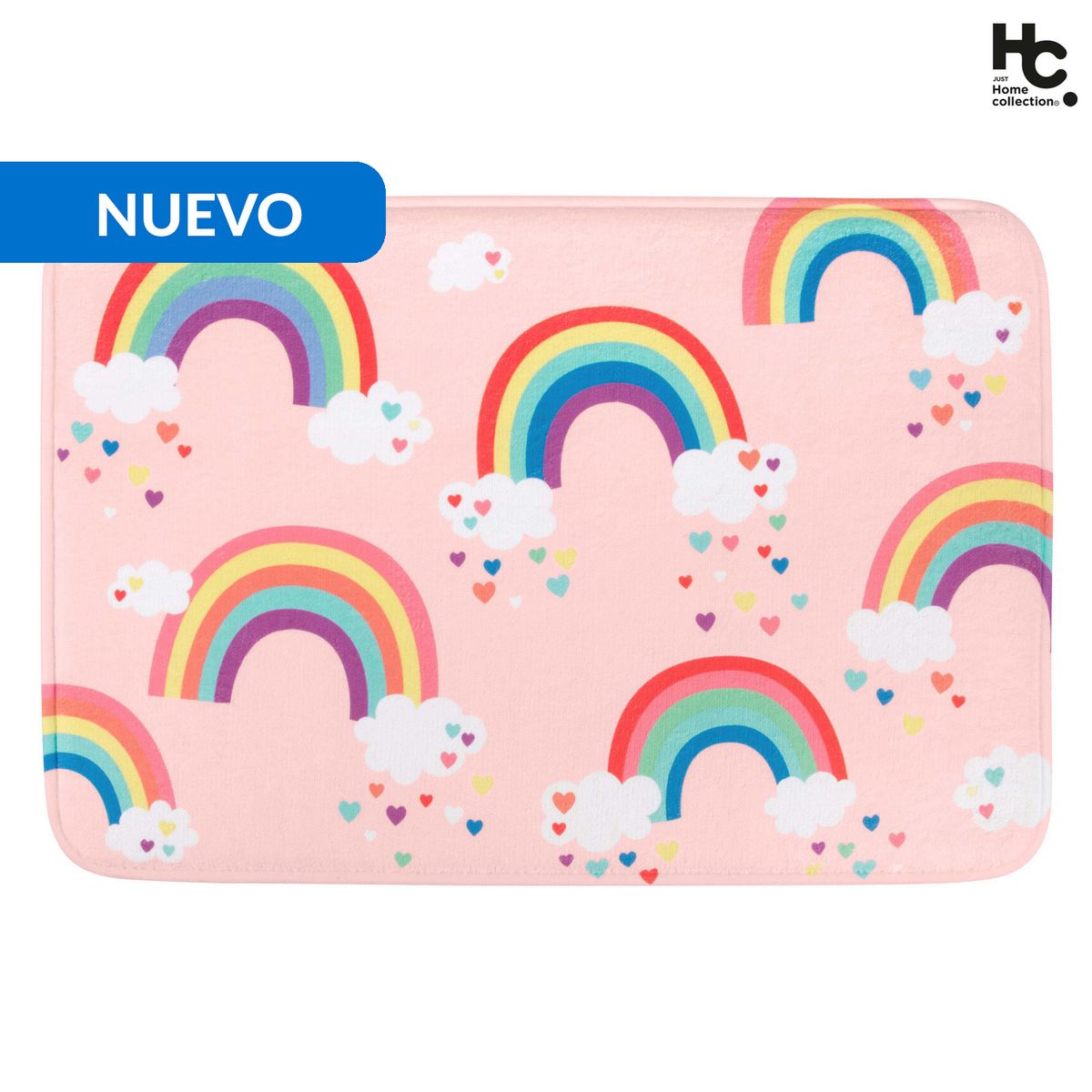 JUST HOME COLLECTION - Limpiapies Rainbow 40x60 cm Poliéster Multicolor