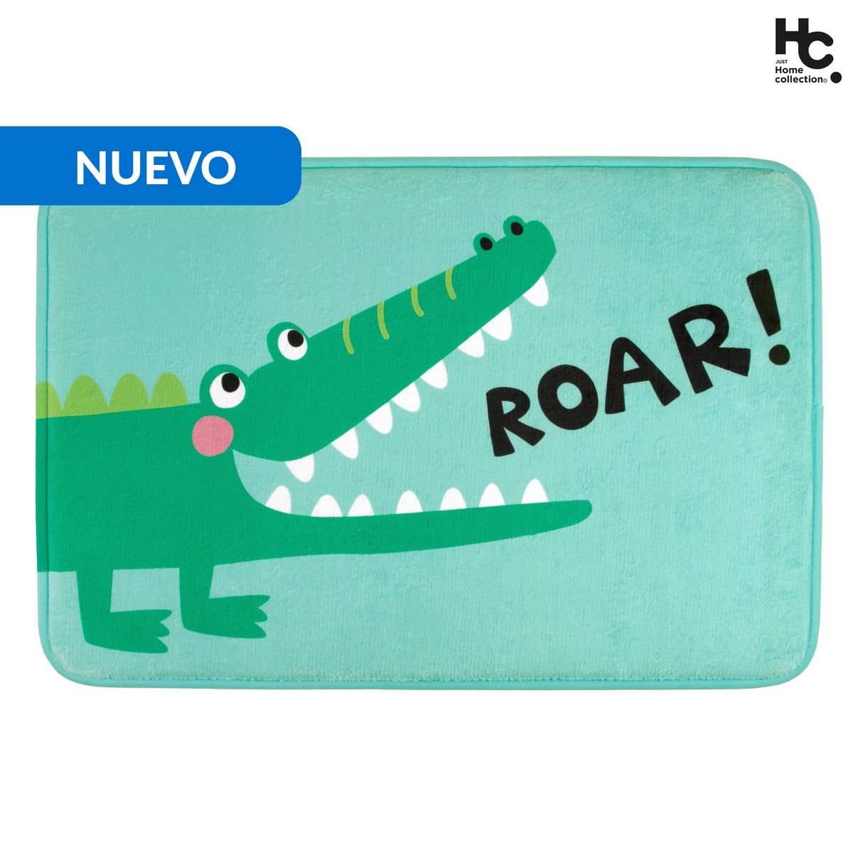 JUST HOME COLLECTION - Limpiapies Cocodrilo 40x60 cm Poliéster Multicolor
