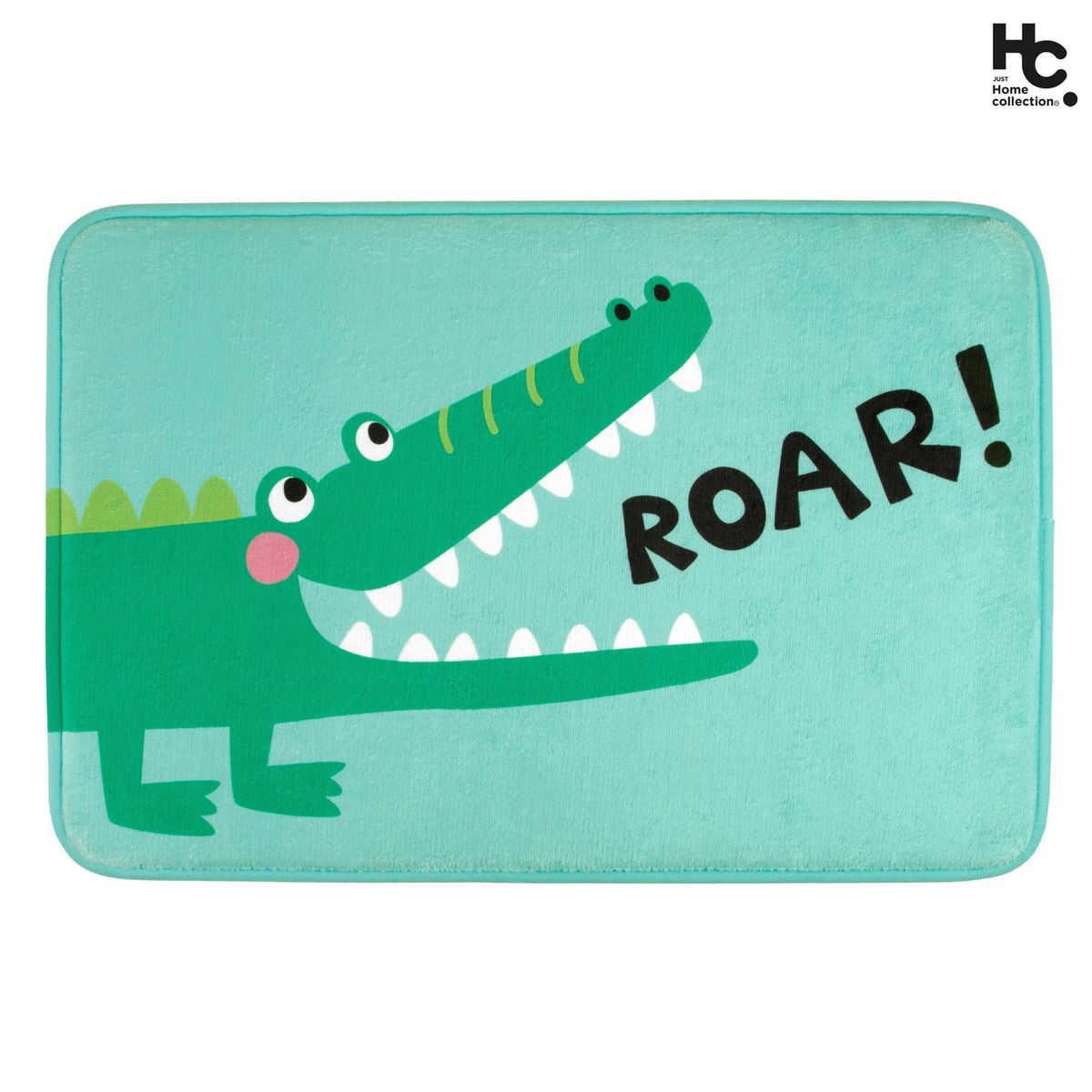 JUST HOME COLLECTION - Limpiapies Cocodrilo 40x60 cm Poliéster Multicolor