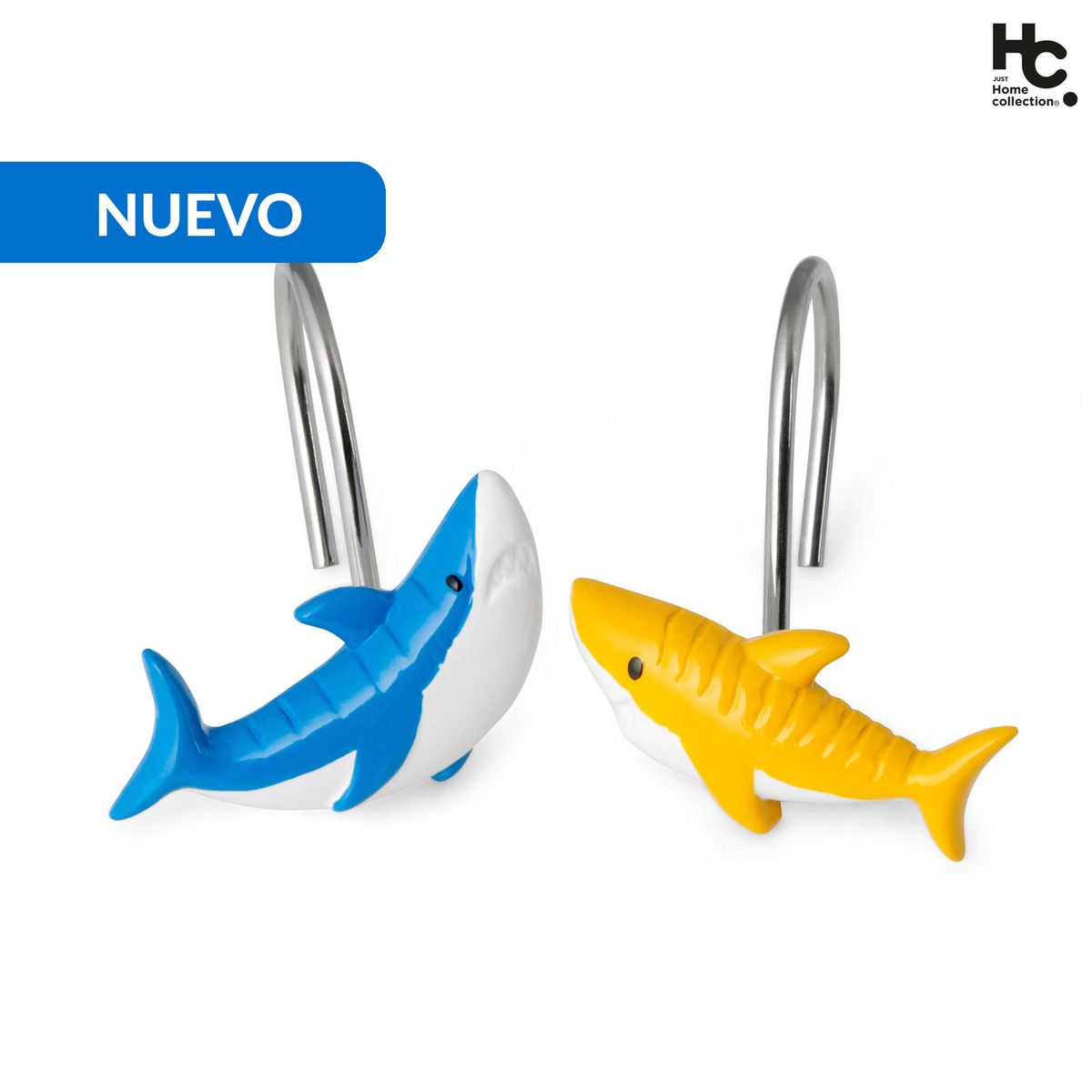 JUST HOME COLLECTION - Set de 12 Ganchos Sharks