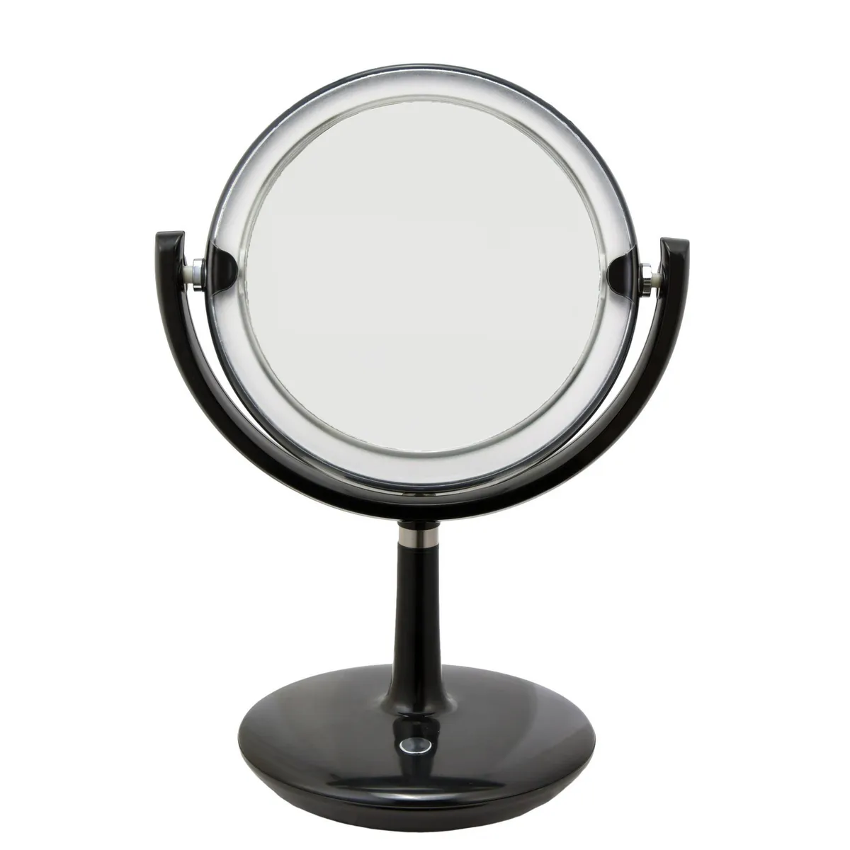 JUST HOME COLLECTION - Espejo Baño Forma Redonda 17.2x34.8 cm Negro Cosmetico