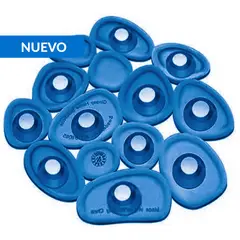 JUST HOME COLLECTION - Set antideslizante Piedra 12x13 cm PVC Azul