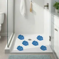 JUST HOME COLLECTION - Set 6 Piso Antideslizante Piedra Azul