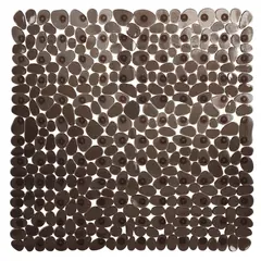 JUST HOME COLLECTION - Piso Antideslizante Pebbles 53x53 cm PVC Grafito