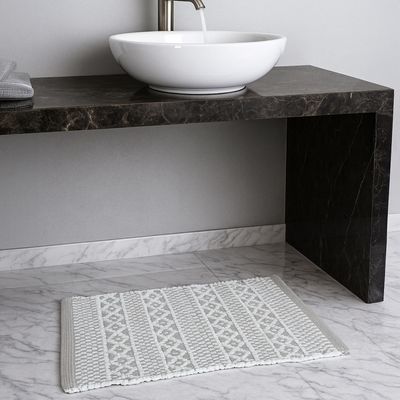 Imagen 2 del producto Limpiapies Clair 40x60 cm Algodón Gris