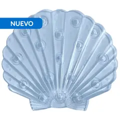 JUST HOME COLLECTION - Set antideslizante Concha 12x13 cm PVC Transparente