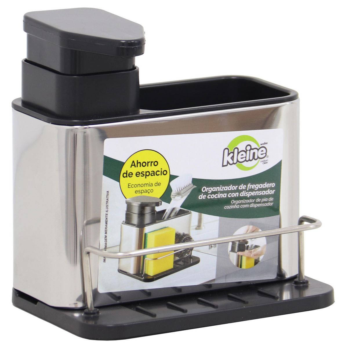 KLEINE WOLKE - Dispensador Jabón Líquido Kleine Wolke Inoxidable para Lavaloza