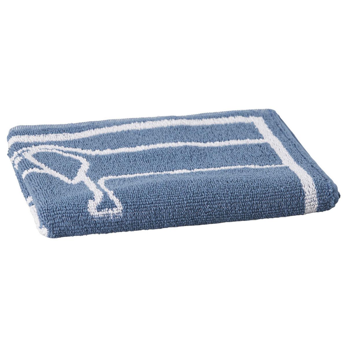 JUST HOME COLLECTION - Limpiapiés Dog 40x50 cm Algodón Azul