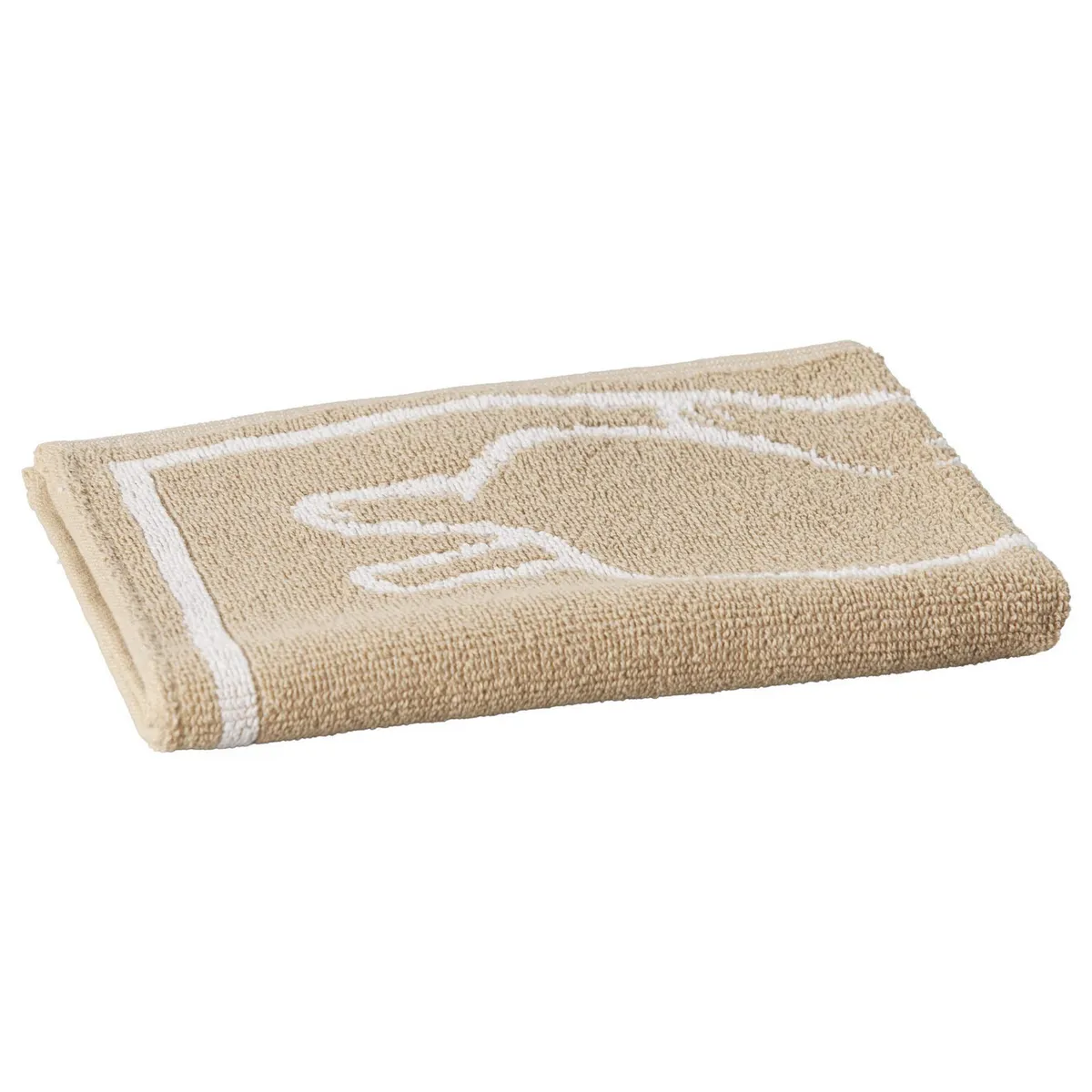 JUST HOME COLLECTION - Limpiapiés Cat 40x50 cm Algodón Beige