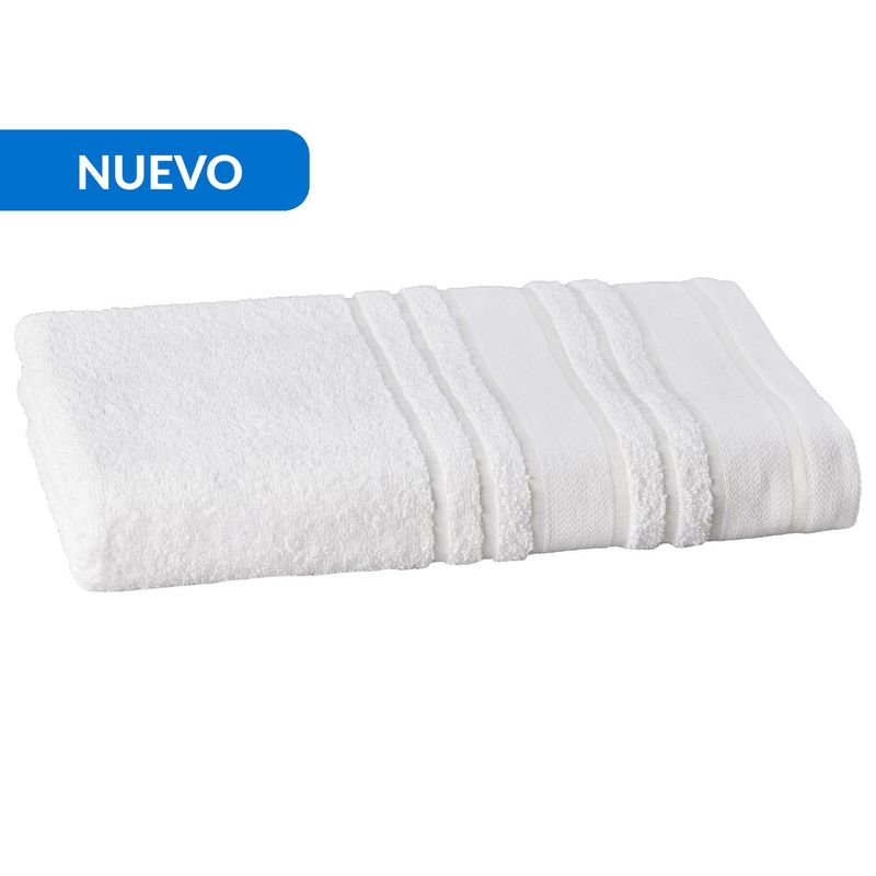 JUST HOME COLLECTION - Toalla de Cuerpo Bellota 500 gr Algodón 70x140 cm Blanco