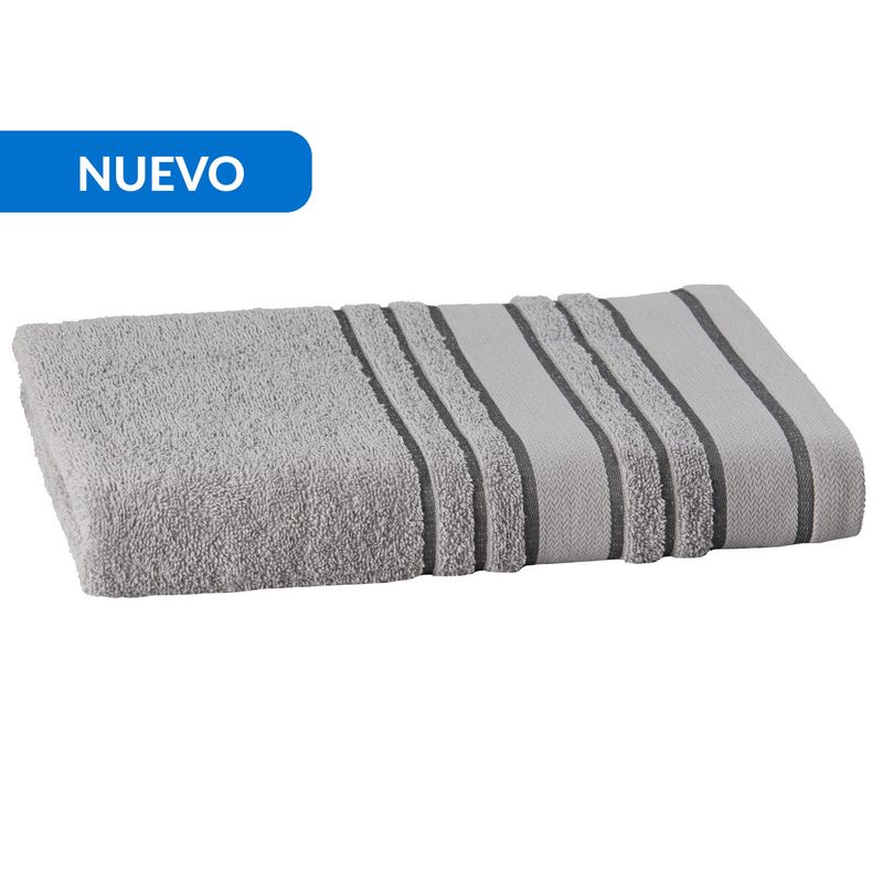 JUST HOME COLLECTION - Toalla de Cuerpo Bellota 500 gr Algodón 70x140 cm Gris