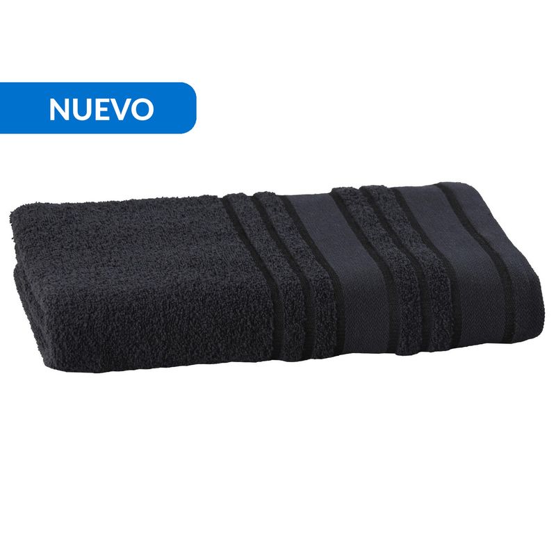 JUST HOME COLLECTION - Toalla de Cuerpo Bellota 500 gr Algodón 70x140 cm Negro