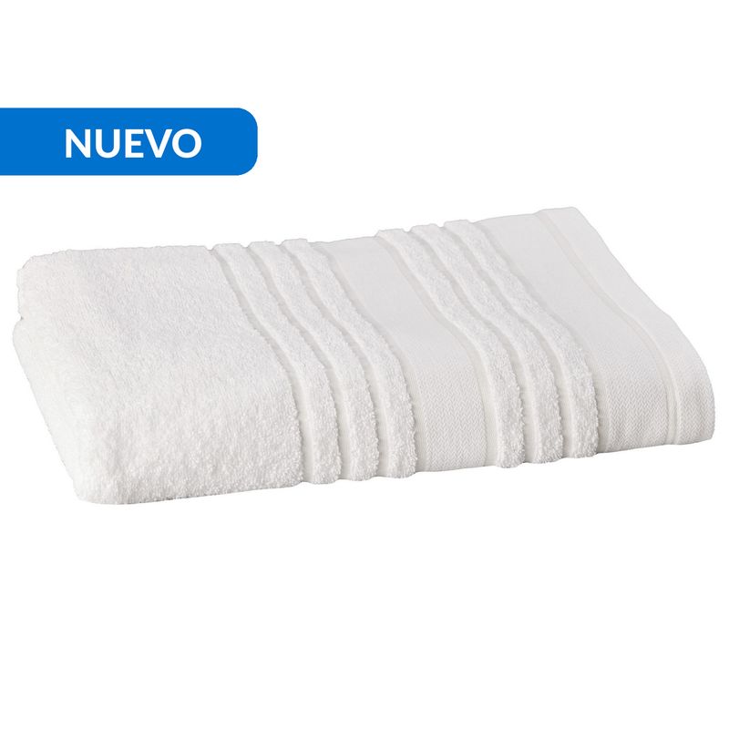 JUST HOME COLLECTION - Toalla de Cuerpo Bellota 500 gr Algodón 90x150 cm Blanco