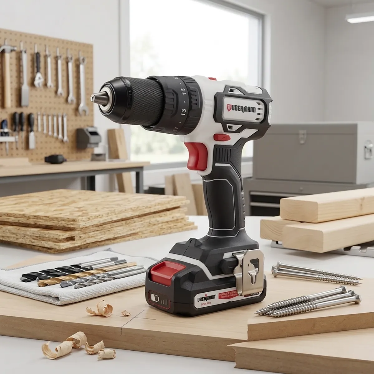 Taladro Percutor 13 mm 20 V Brushless +2 Baterías 2AH+Carga +101 Accesorios, marca UBERMANN - Foto 2