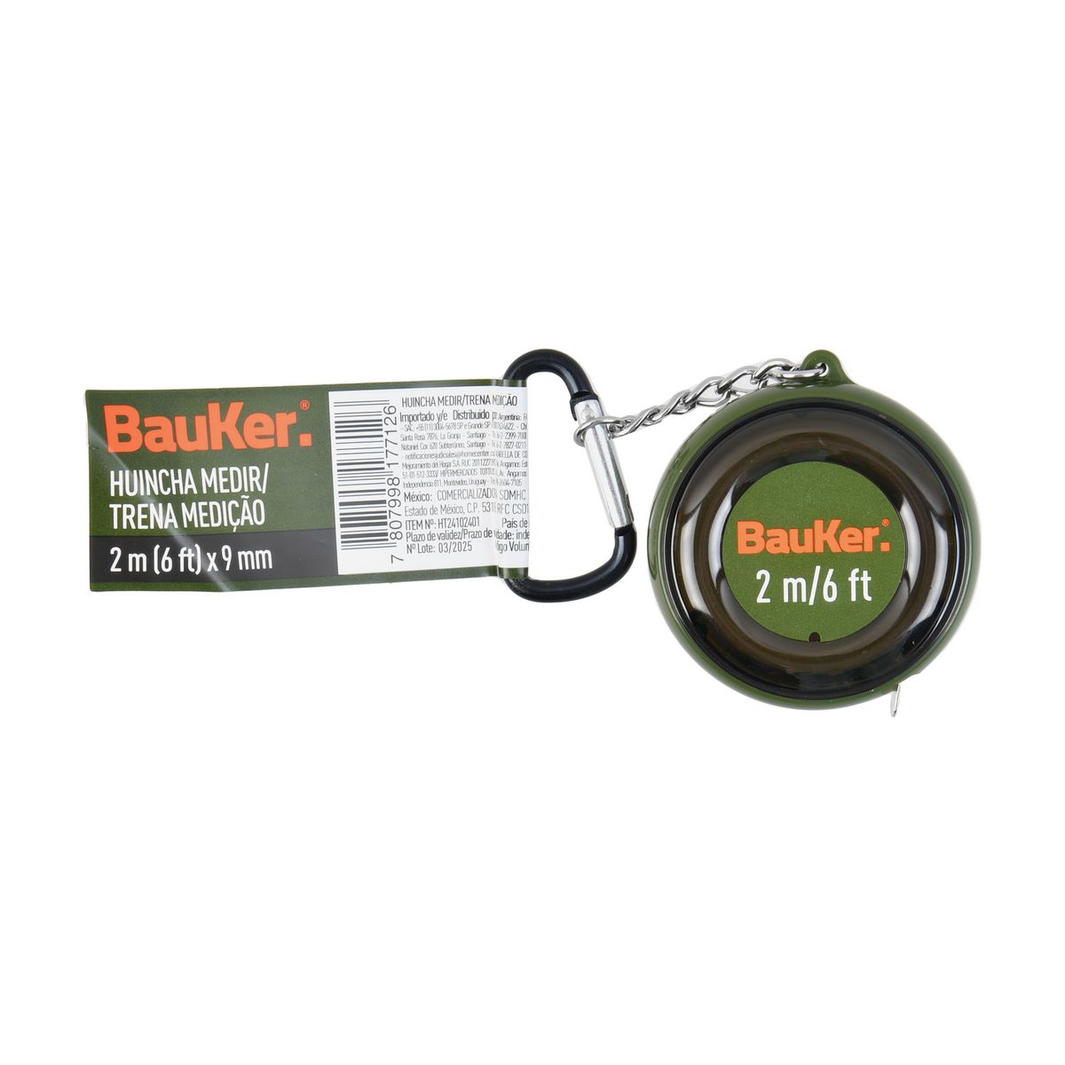 BAUKER - Huincha Llavero 2 metros