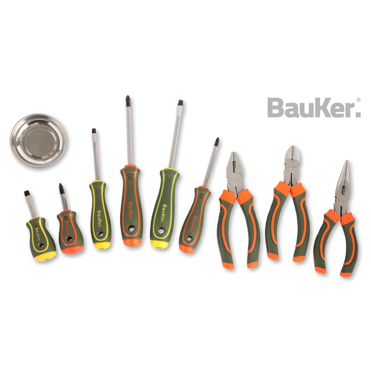 BAUKER - Kit Destornillador y Alicates