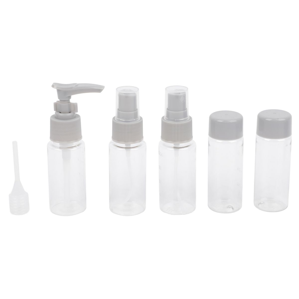 JUST HOME COLLECTION - Set 6 piezas botella para viaje