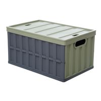 Caja plegable 59.5x31.5x39 cm 35 kg Verde, Gris