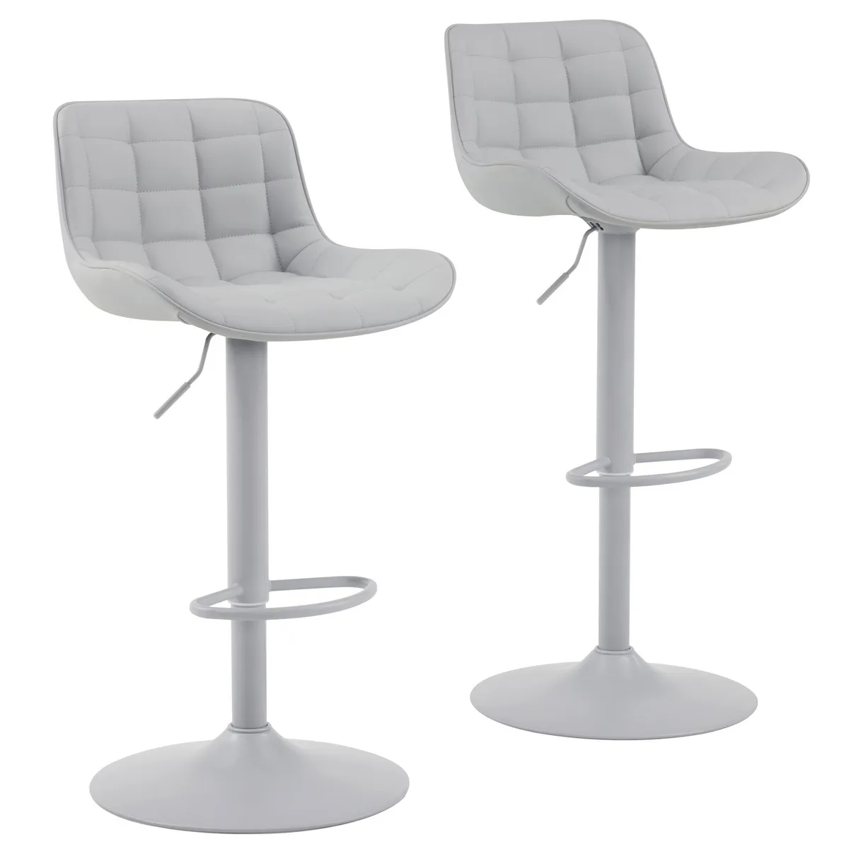 JUST HOME COLLECTION - Juego silla bar Irona Gris 105x49x51 cm