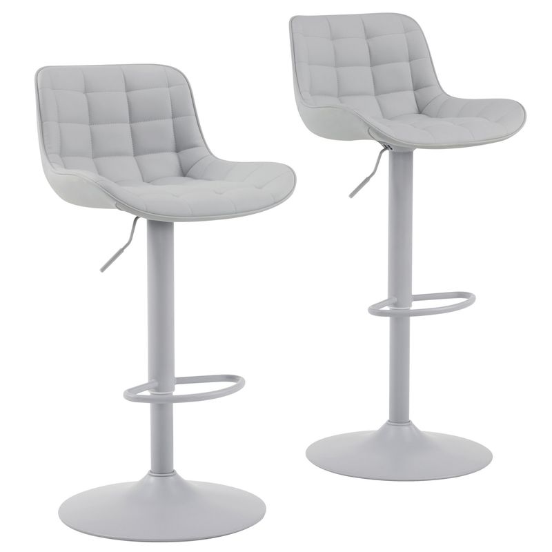 JUST HOME COLLECTION - Juego silla bar Irona Gris 105x49x51 cm