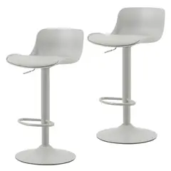 JUST HOME COLLECTION - Juego silla bar Elisa Blanco 99x43x46 cm