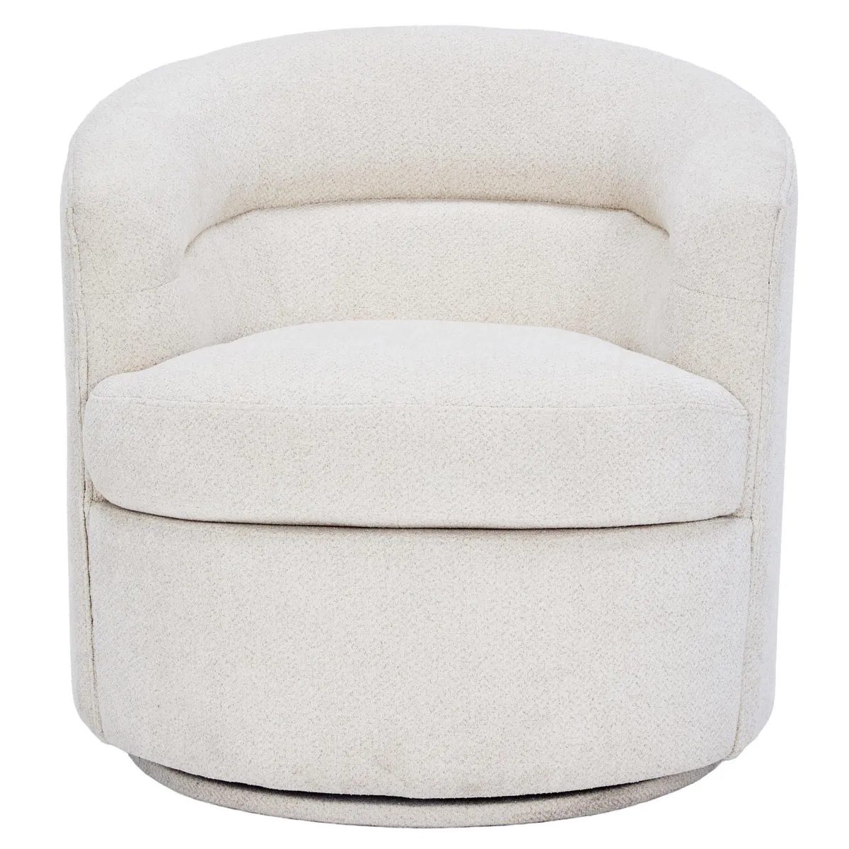 JUST HOME COLLECTION - Poltrona Giratoria 360º 1 cuerpo Kora 73x73x77 cm Beige