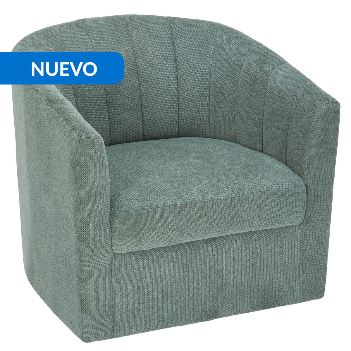 JUST HOME COLLECTION - Poltrona Giratorio 360º 1 cuerpo Gloria 75x71x71 cm Verde