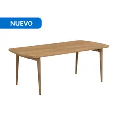 JUST HOME COLLECTION - Mesa de Centro Pata Plegable Madera 60x120x45cm