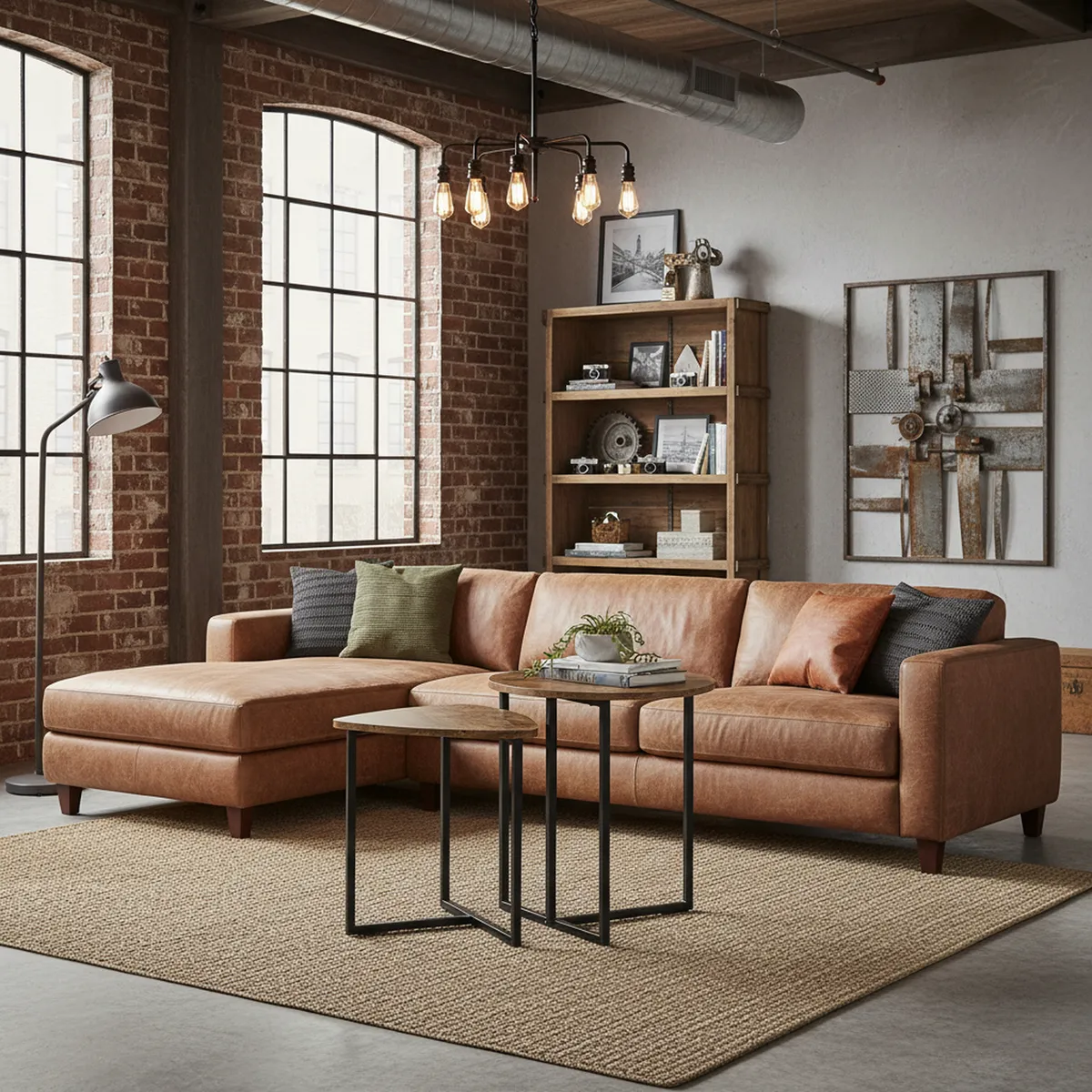 JUST HOME COLLECTION - Mesa de centro Genevie Madera, Negro 45x45x51 cm