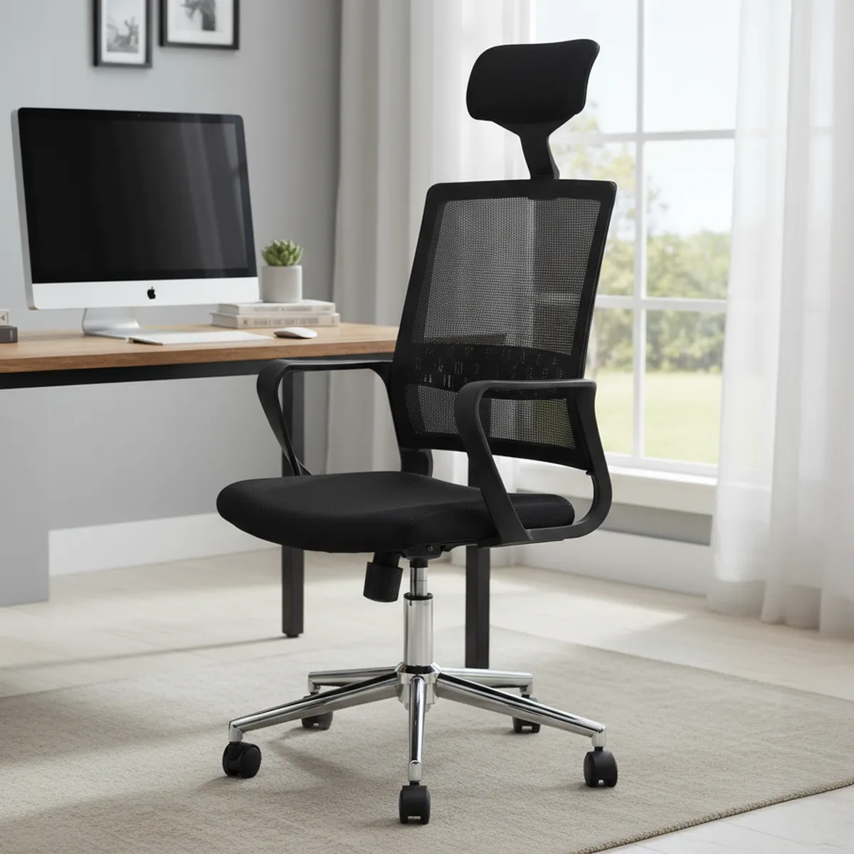 JUST HOME COLLECTION - Silla Escritorio Ejecutiva Sonia Negro