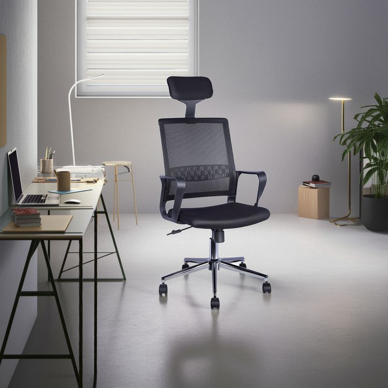 JUST HOME COLLECTION - Silla Escritorio Ejecutiva Sonia Negro