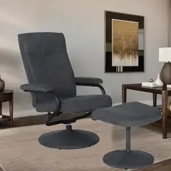 JUST HOME COLLECTION - Berger Giratorio 360º 1 cuerpo BT-7859G 68x87x73 cm Gris