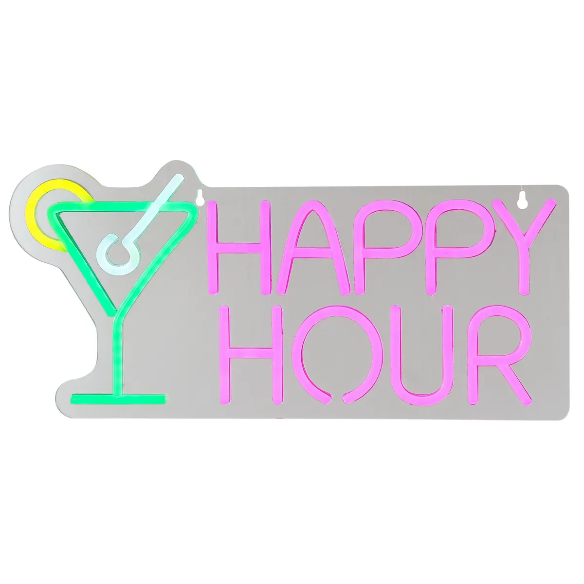 JUST HOME COLLECTION - Letrero Led Neon Happyhour