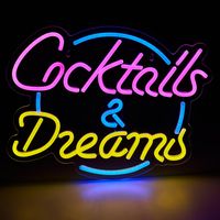 Letrero Neon DreamsTail Blanco 2x31 cm