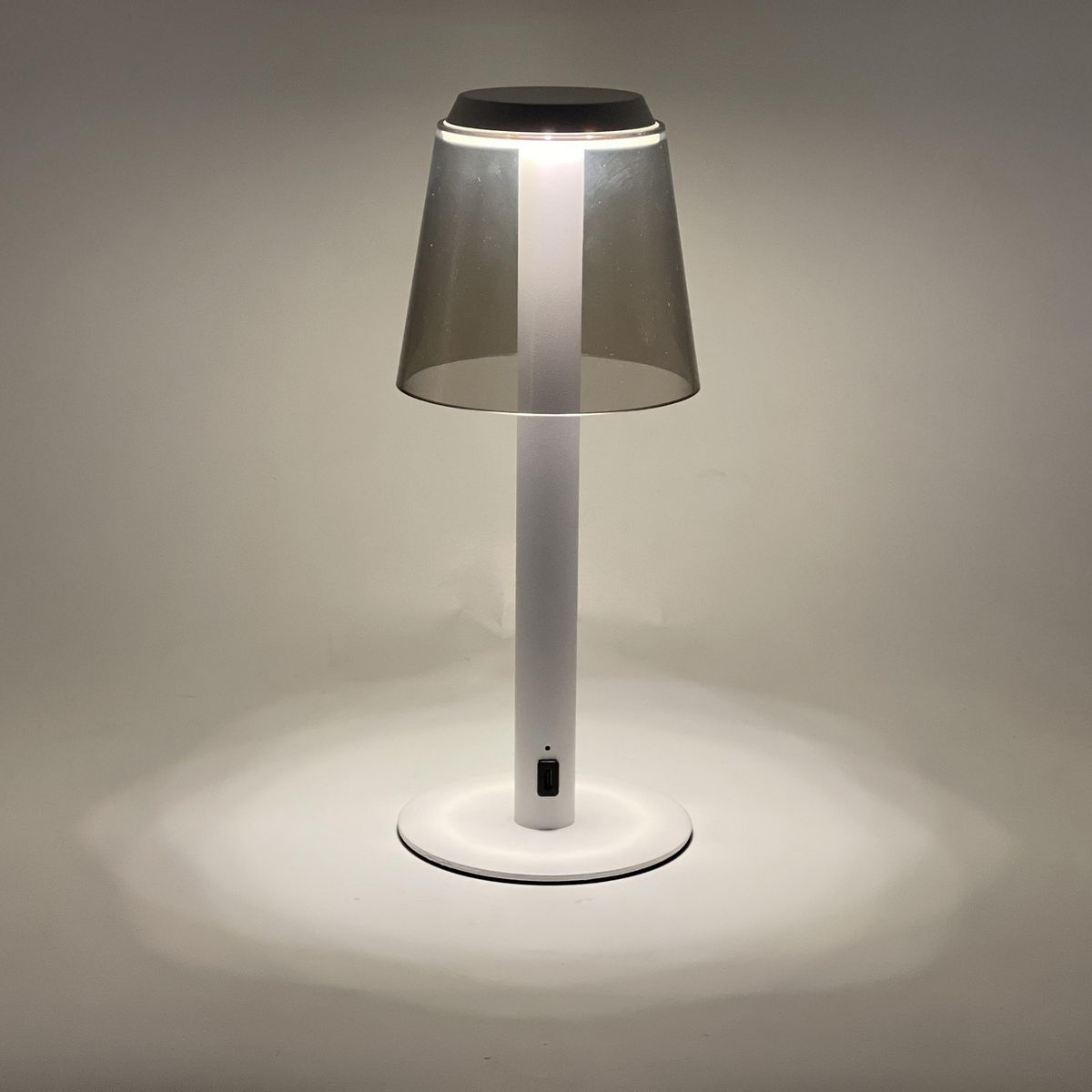 JUST HOME COLLECTION - Lampara Mesa Recargable Luna Blanca