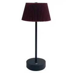 JUST HOME COLLECTION - Lampara de Mesa Touch Rojo 14x31.5 cm